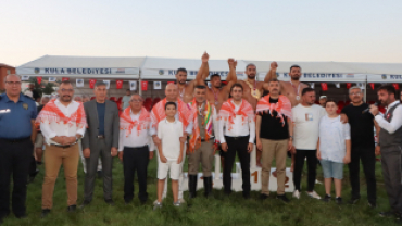 28. Kula Yağlı Pehlivan Güreşleri Başpehlivanı Feyzullah Aktürk Oldu