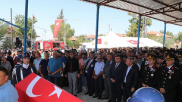 Kulalı Şehit Yücel Yeşil,  Dualarla Son Yolculuğuna Uğurlandı 