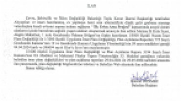 Akgün Mahallesi, 1 Nolu Gecekondu Önleme Bölgesi İmar Planı